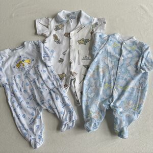 Lot 3 Vintage Baby Guess Alexis Gerber Sleeper One Piece 3M Made In USA Golf